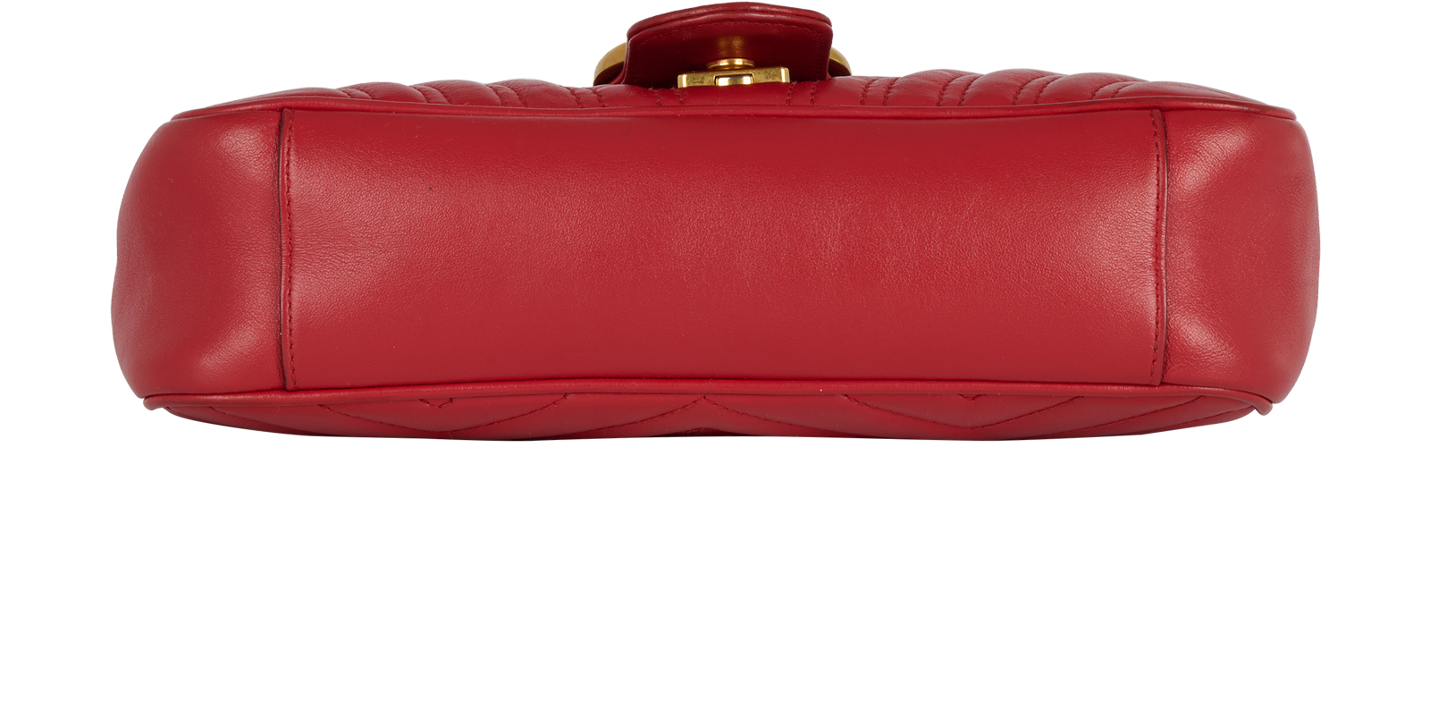 Medium GG Marmont Shoulder Bag, &pound;550, Handbags, Red, Leather, Top view